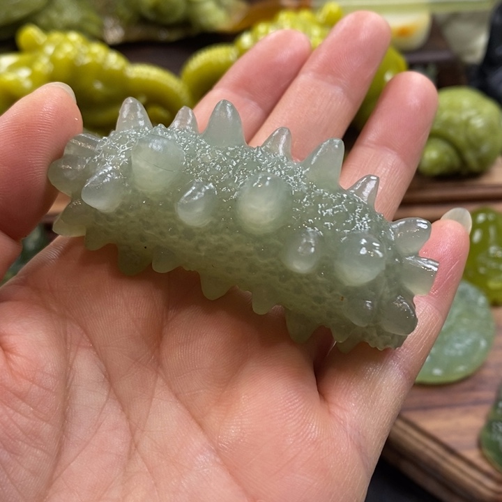 蛇纹石玉未镶嵌手把