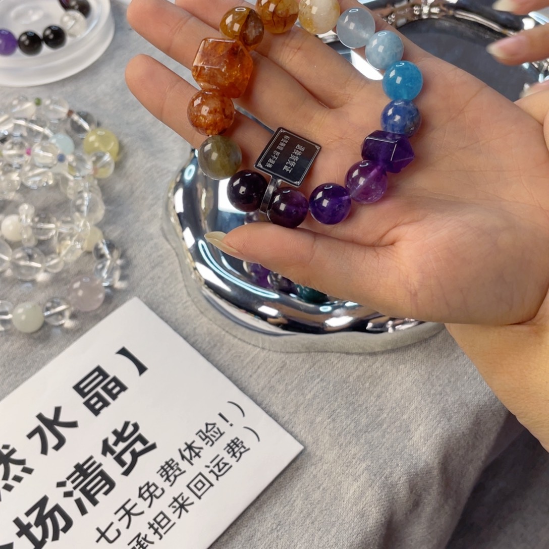 银S925镶嵌水晶手链