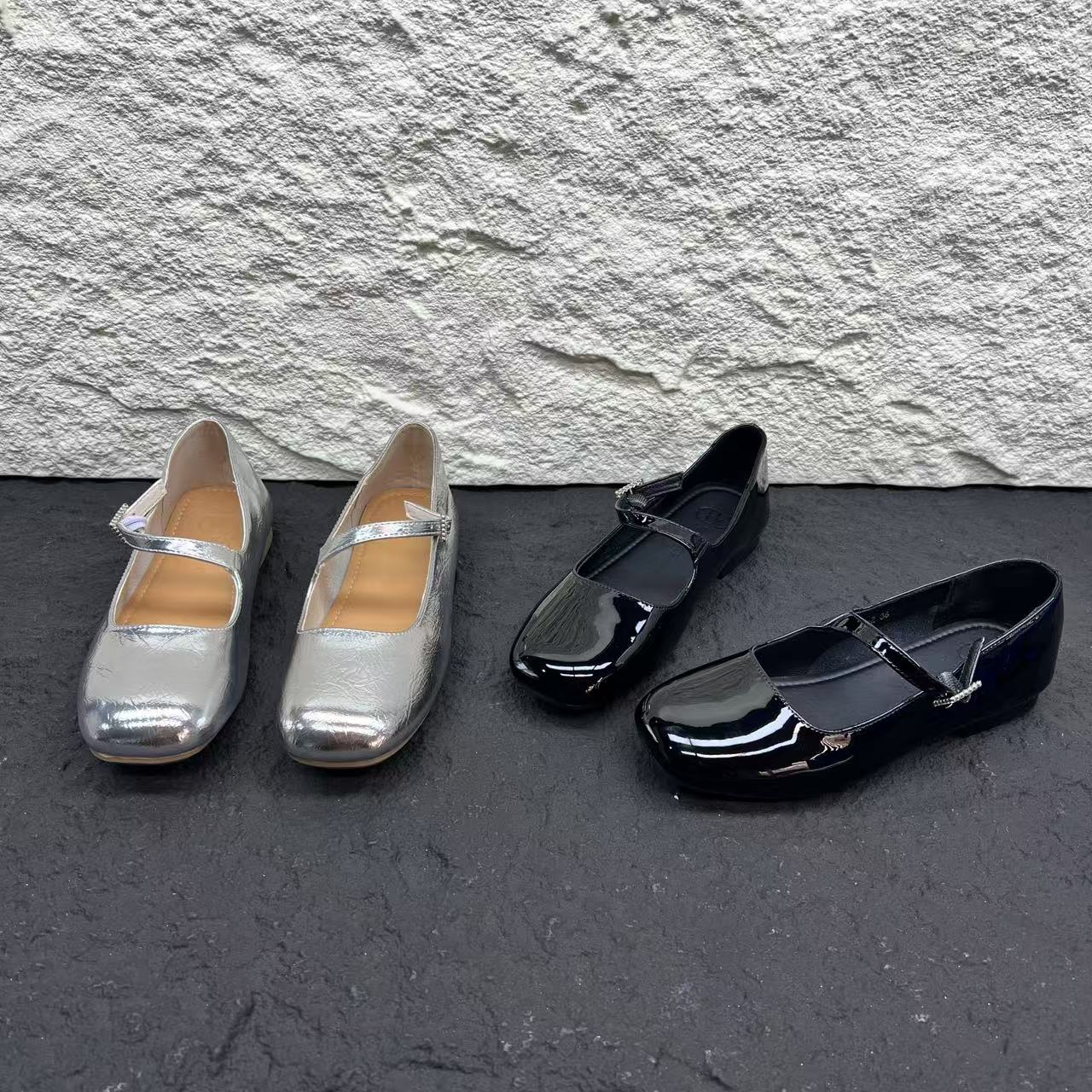 夏季新款低跟舒适一字带单鞋女时尚女鞋软底玛丽珍 X 检 2507-2