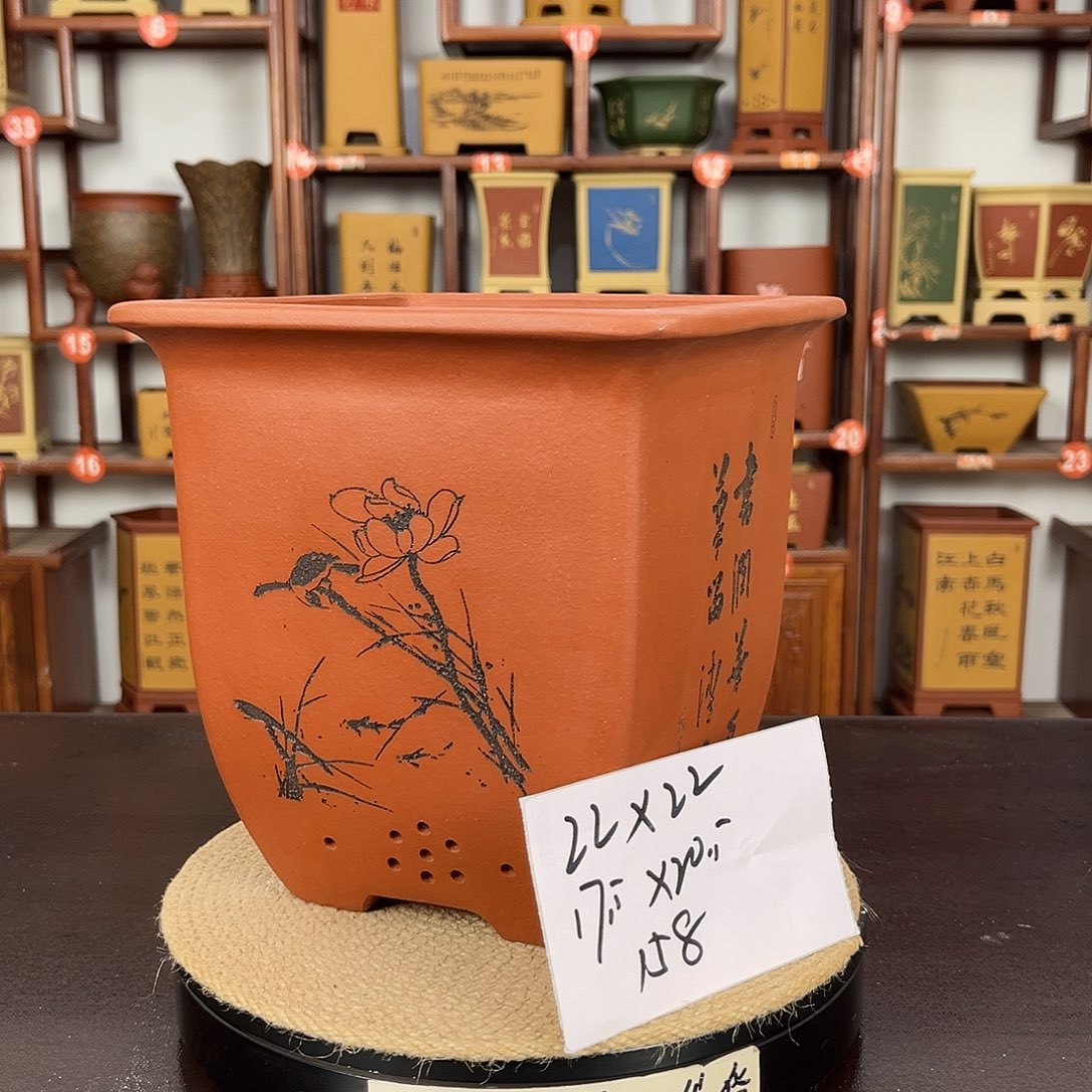 紫砂花盆紫砂花盆