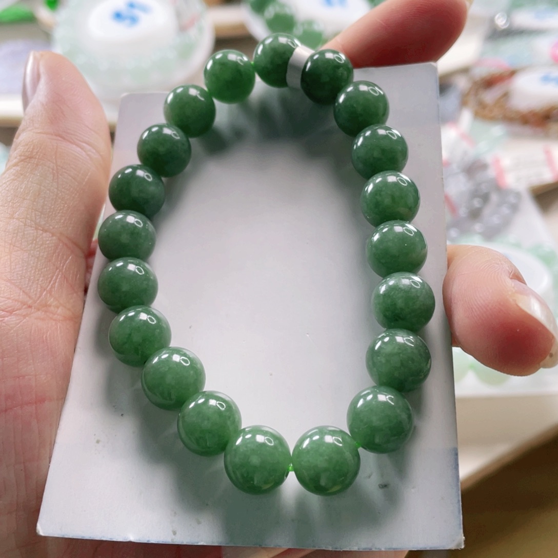 翡翠未镶嵌手链手串10