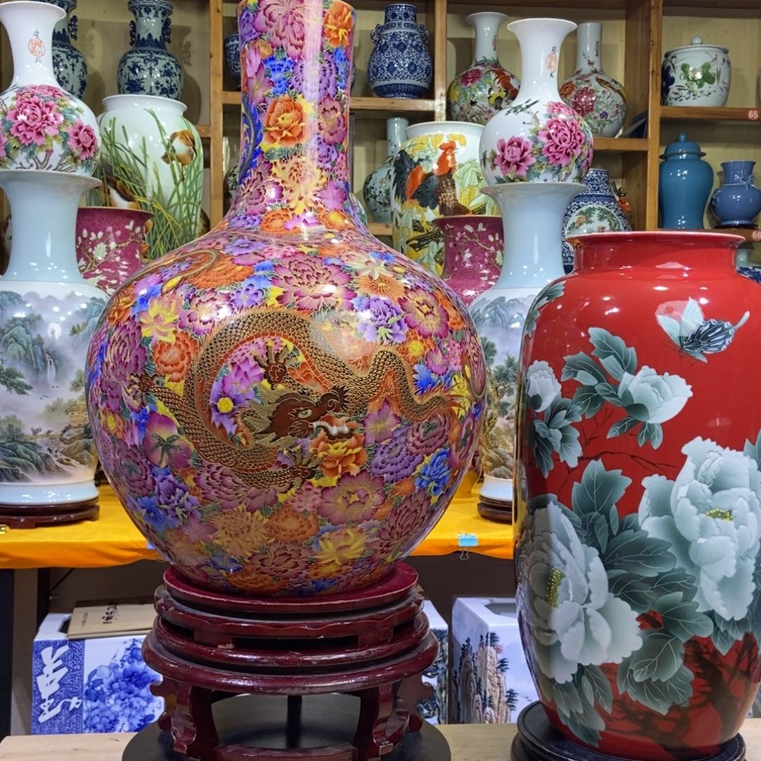 景德镇陶瓷花瓶摆件
