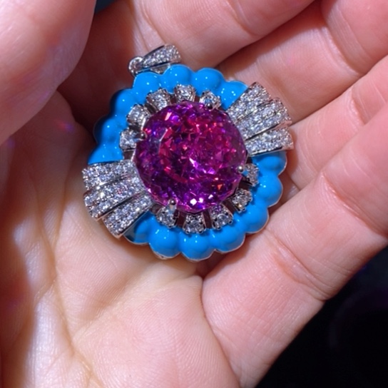 红宝石戒指银S925镶嵌