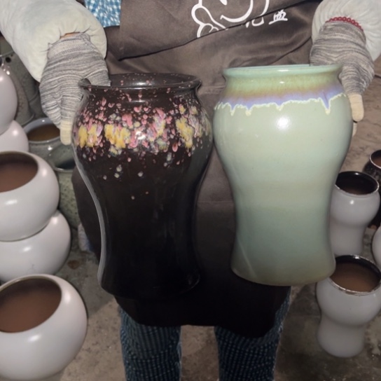 红陶口15高29瑕疵