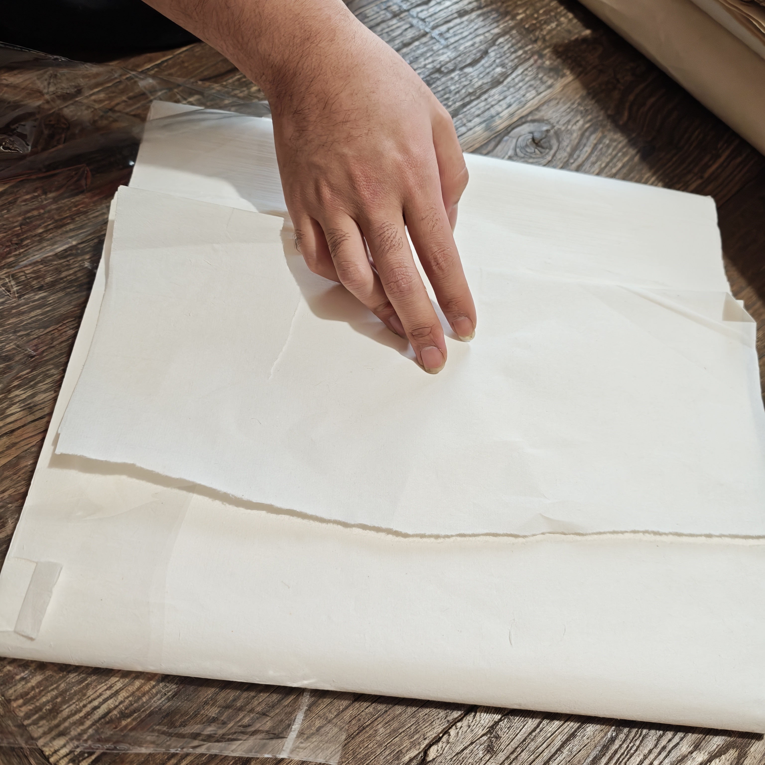 55张手工半切老纸