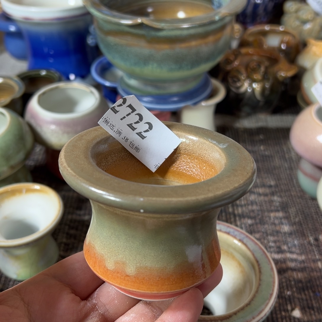 红陶景德镇手工花盆