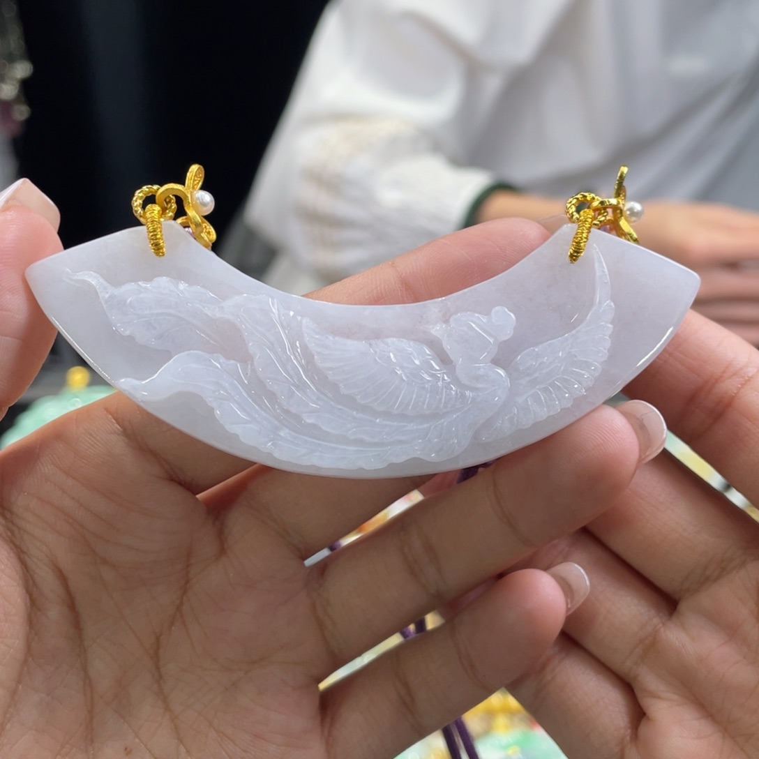 翡翠颈饰未镶嵌代编织