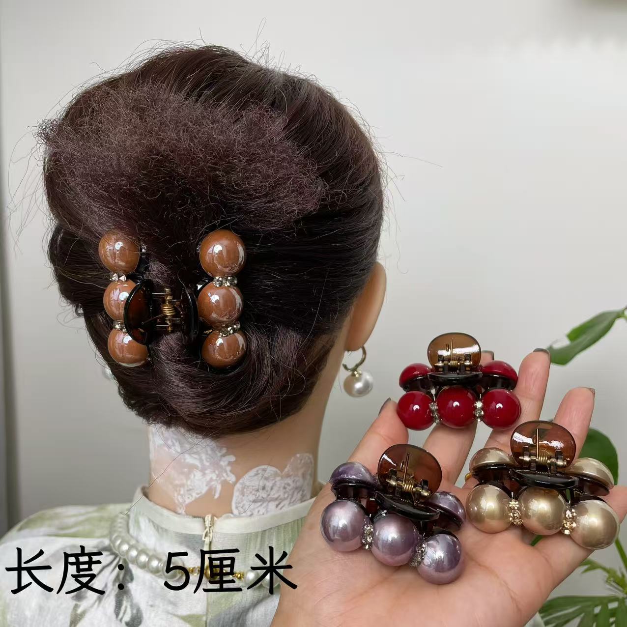 诗泊雅·鎏金珍珠臻萃艺术发饰系列