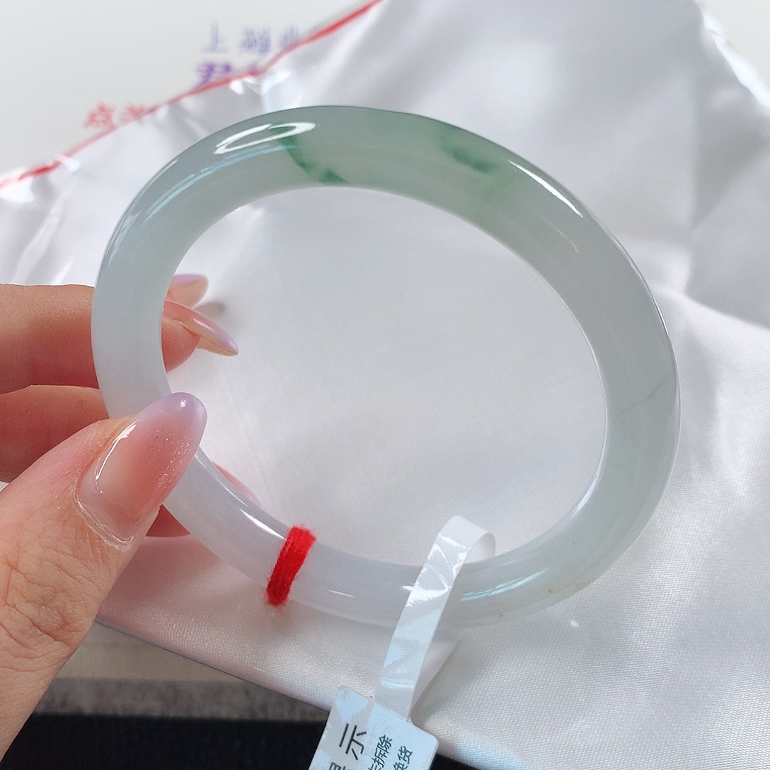 未镶嵌手镯翡翠橙**宝 圆条