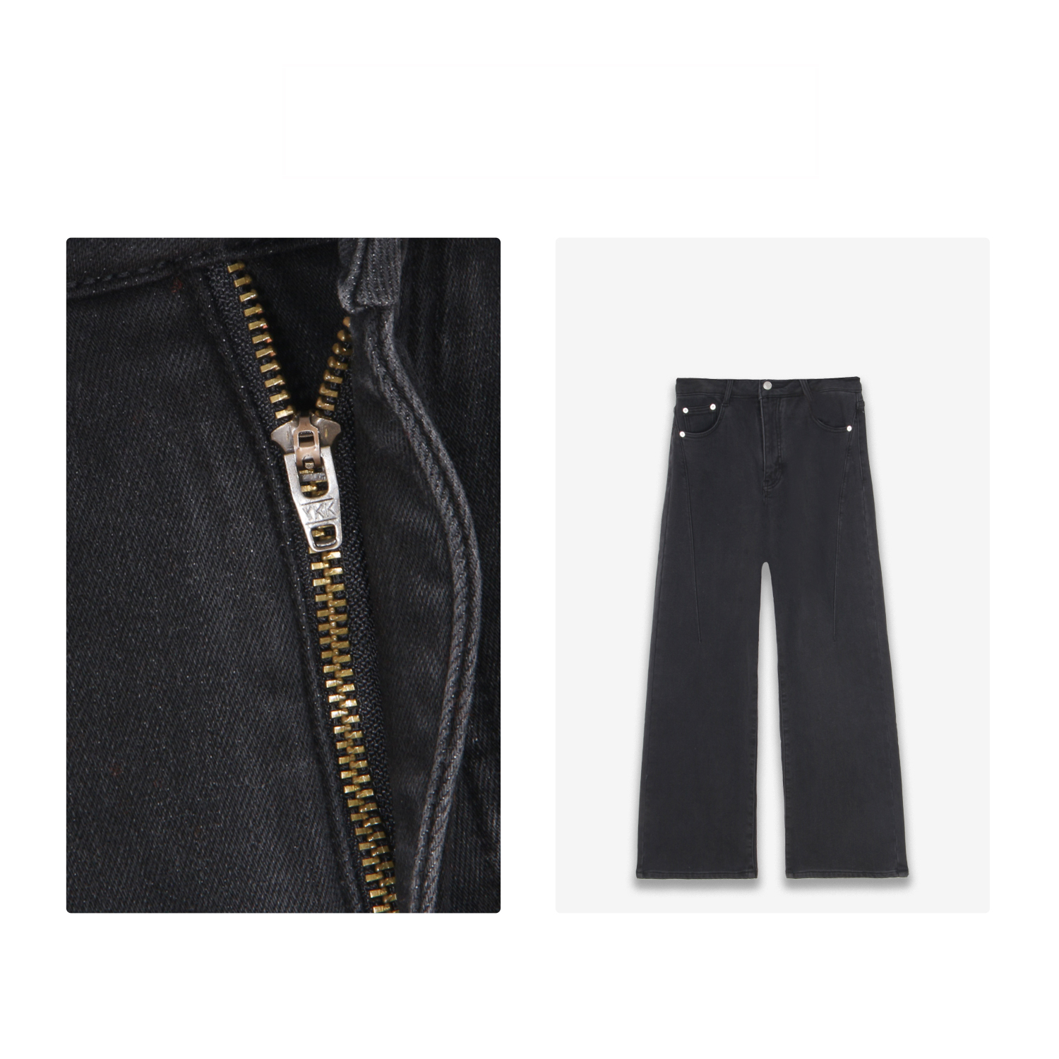 凯特丝蓓1050#加绒磨毛显瘦直筒百搭牛仔裤