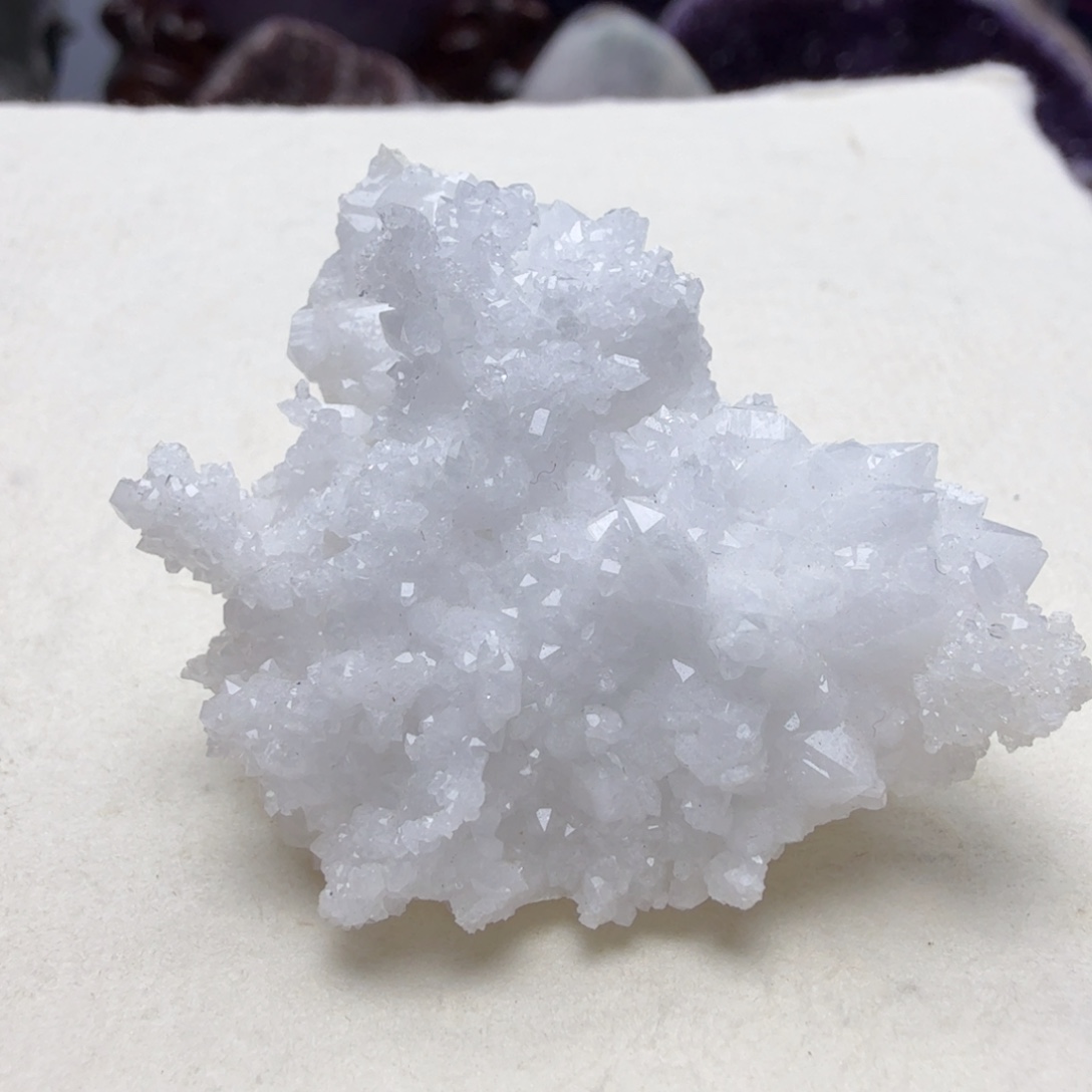 紫晶未镶嵌摆件晶花