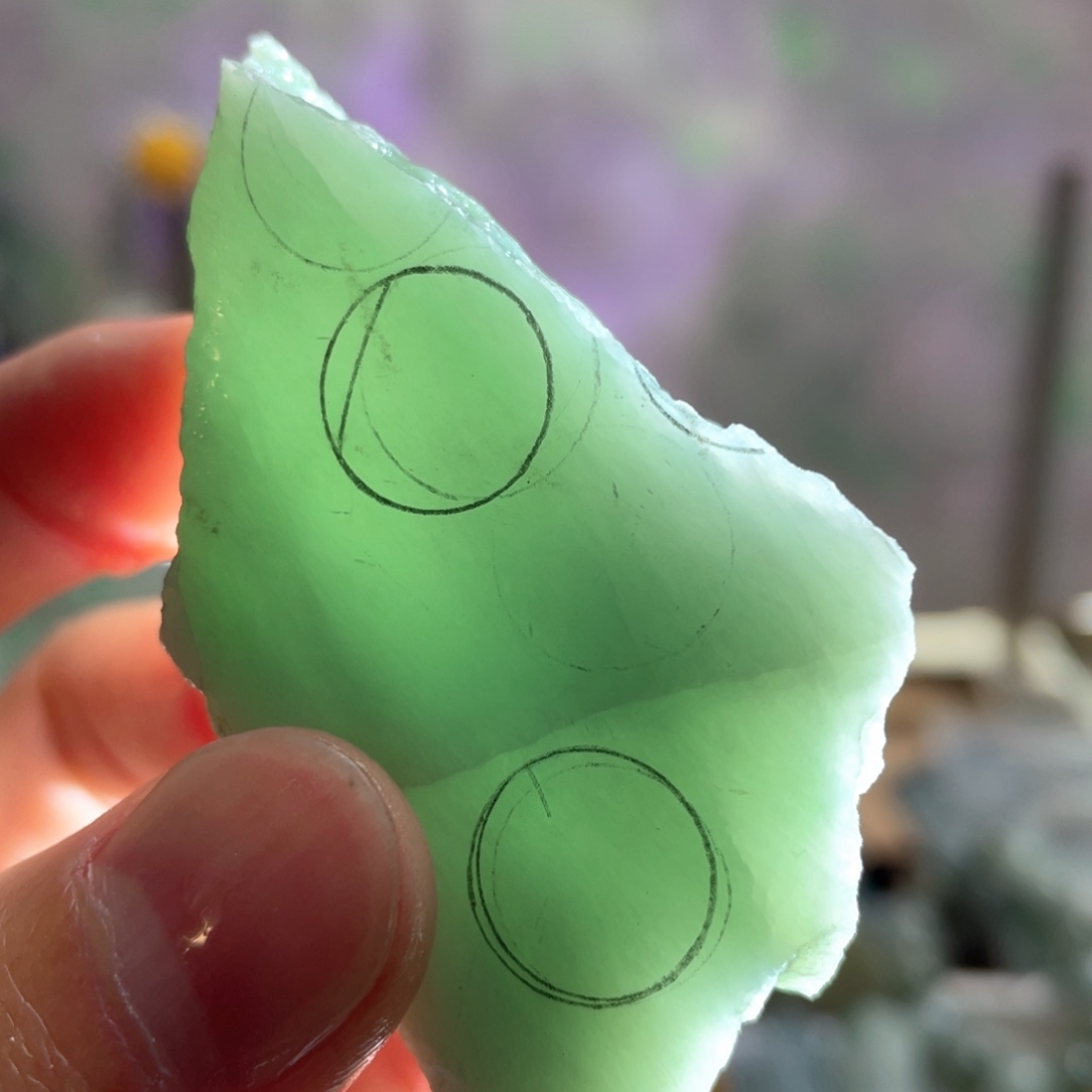 翡翠未镶嵌挂件K缅甸天然翡翠片料