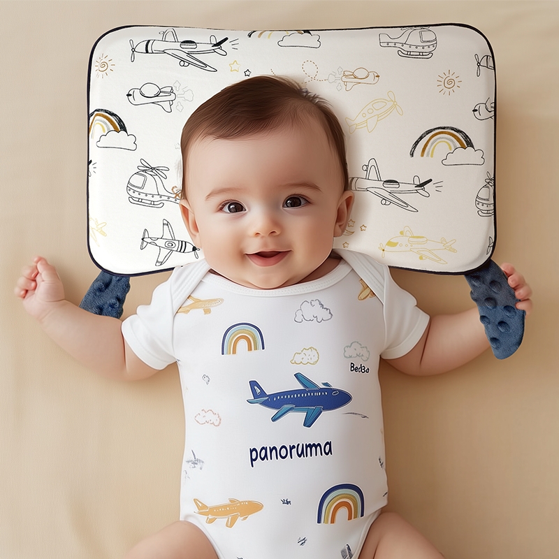 婴儿枕头4个月以上1-3岁婴幼儿枕安抚枕吸汗亲肤枕头婴儿专用商品图