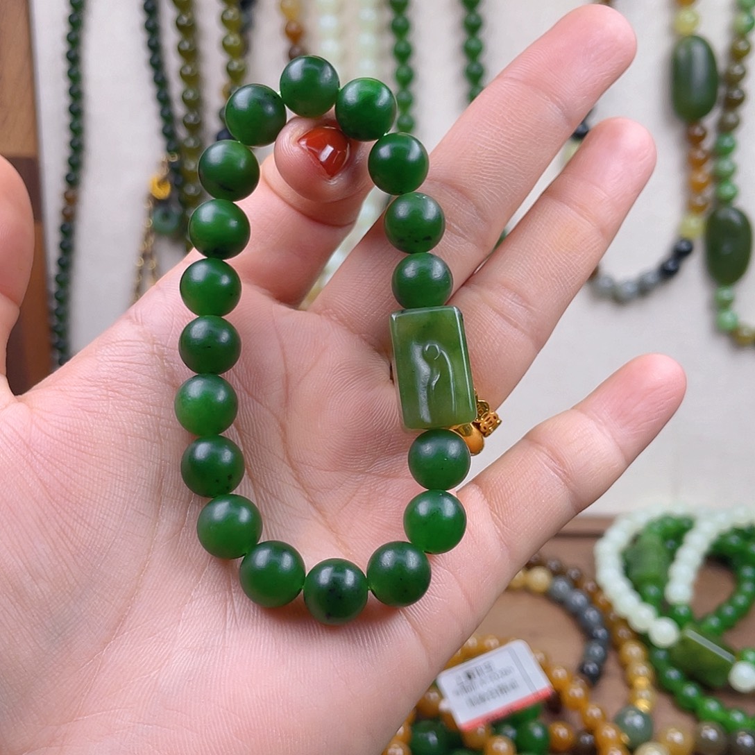 和田玉未镶嵌手链