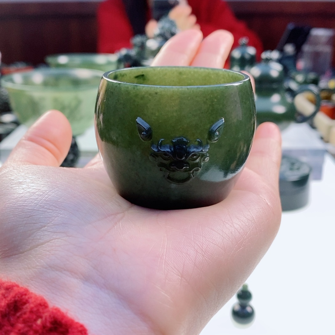 和田玉（青玉）摆件未镶嵌