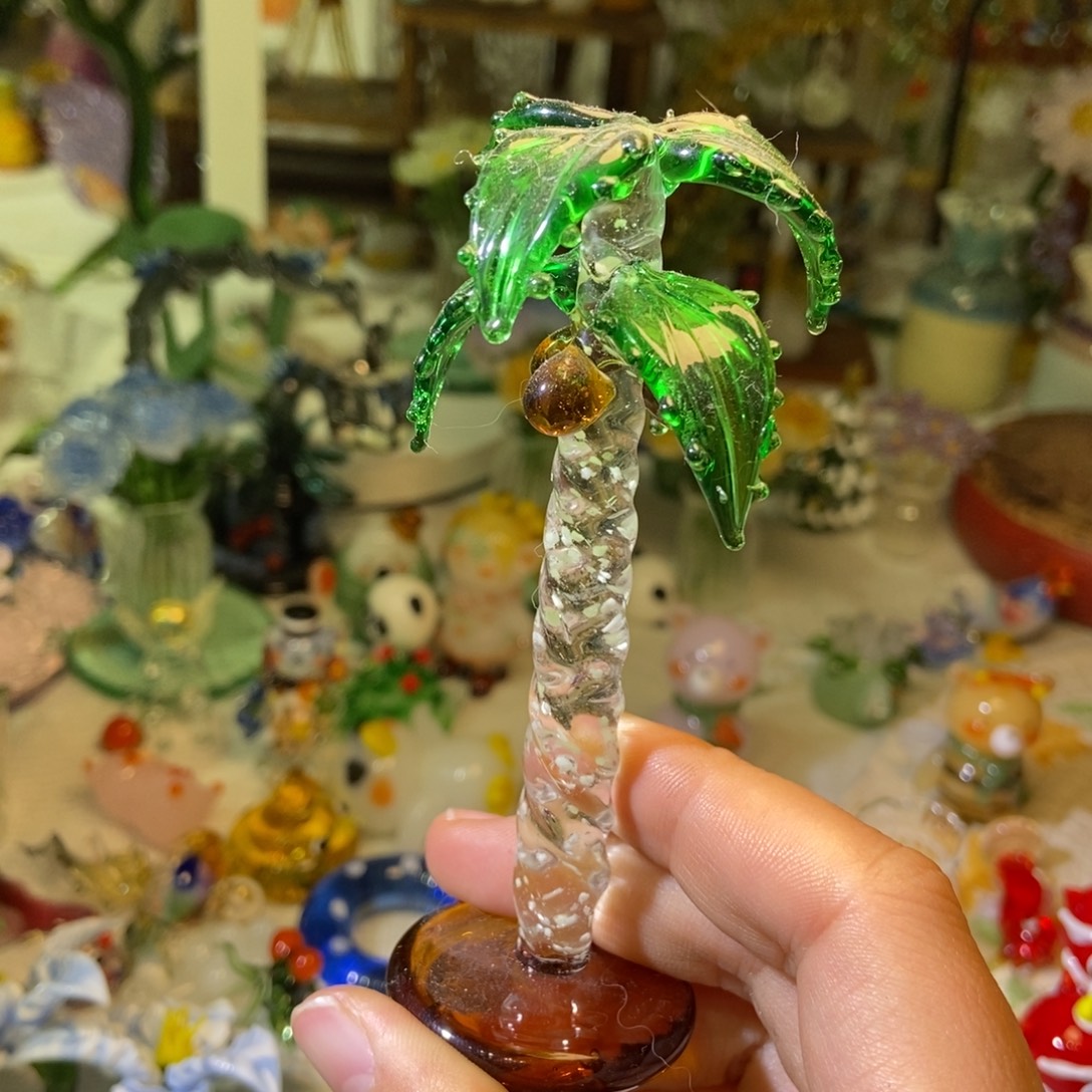 琉璃手工艺品椰子树