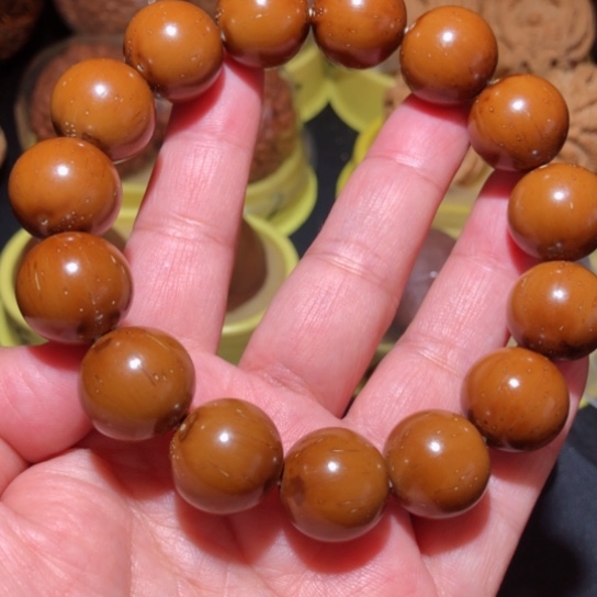 文玩核桃把件紫金鼠光柱手串