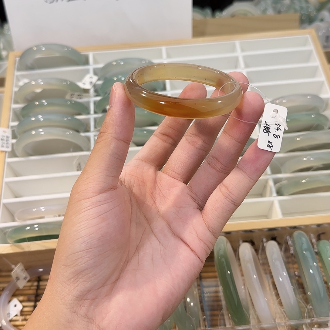 手镯玛瑙/玉髓未镶嵌圈口54.8