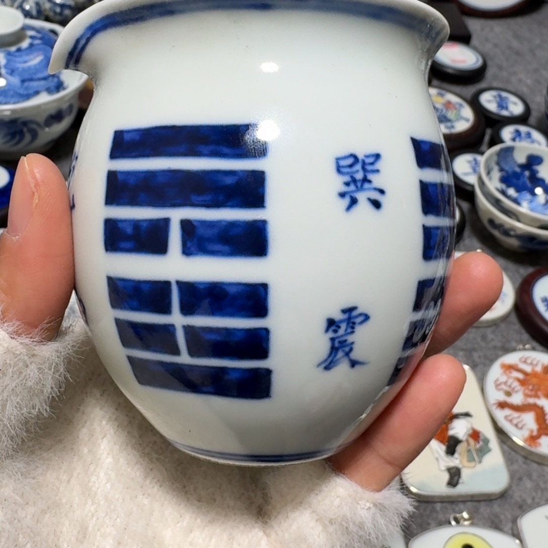 收***颜瓷片八卦一个一个