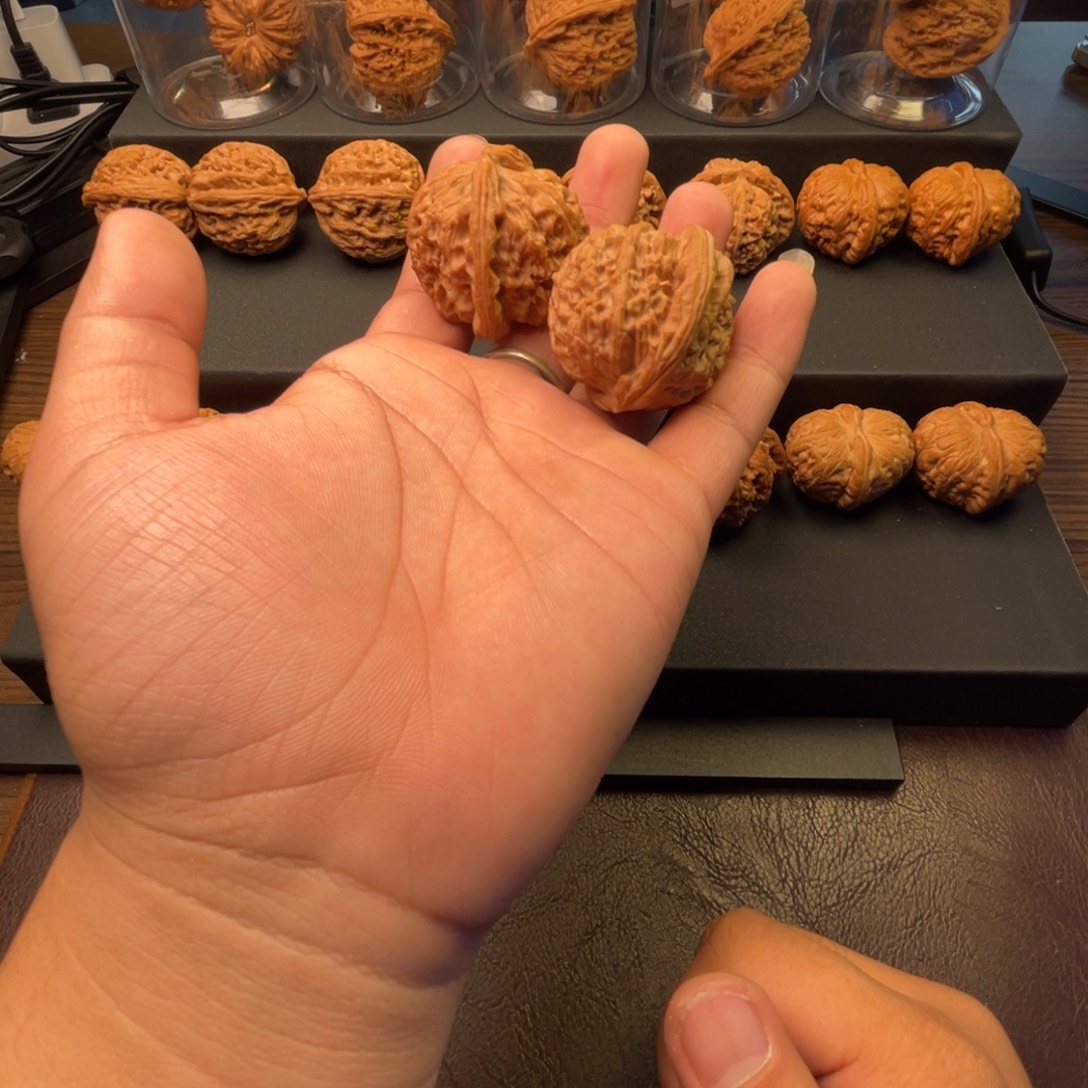 稳***w吊坠文玩核桃白狮子41尺