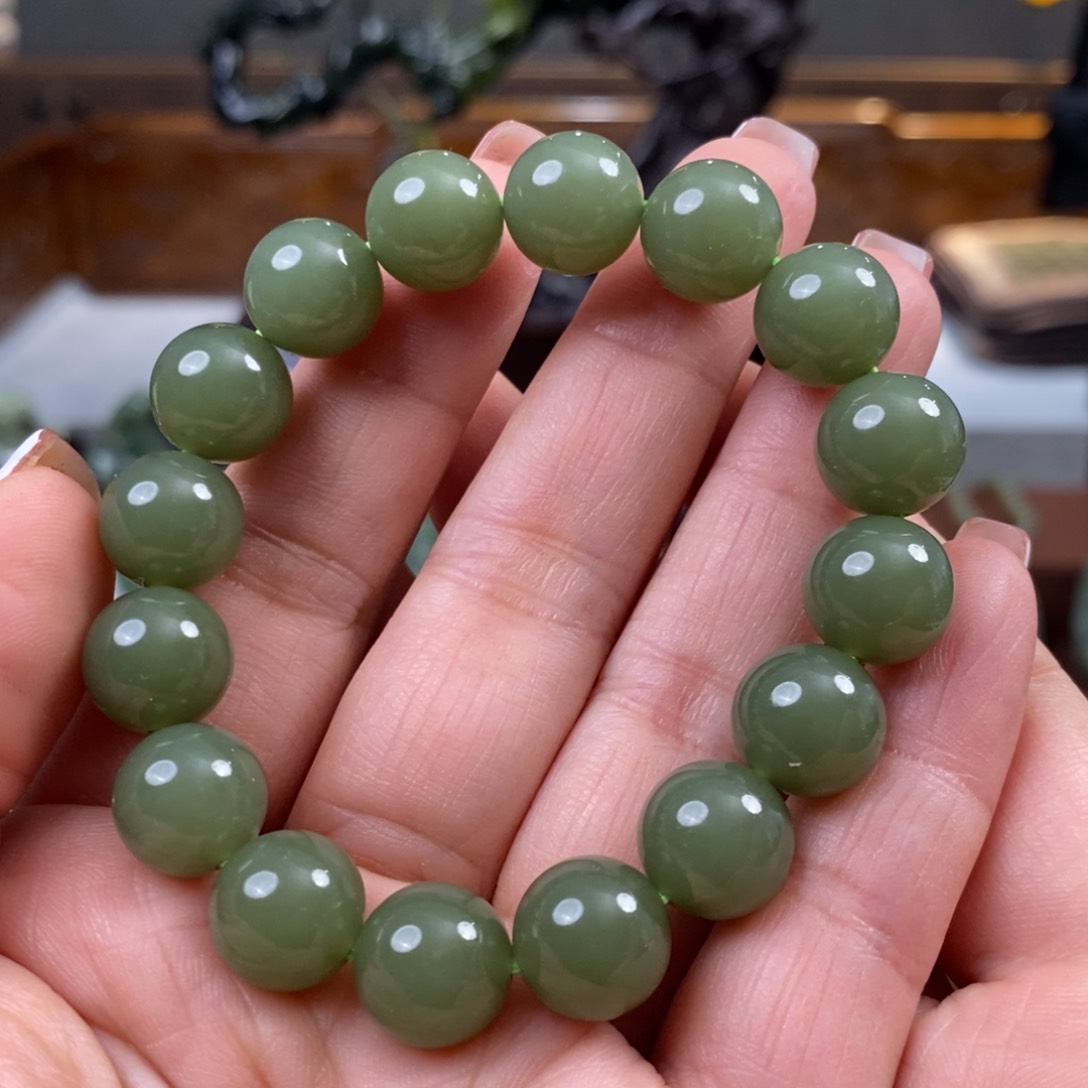 和田玉手链未镶嵌洛****众