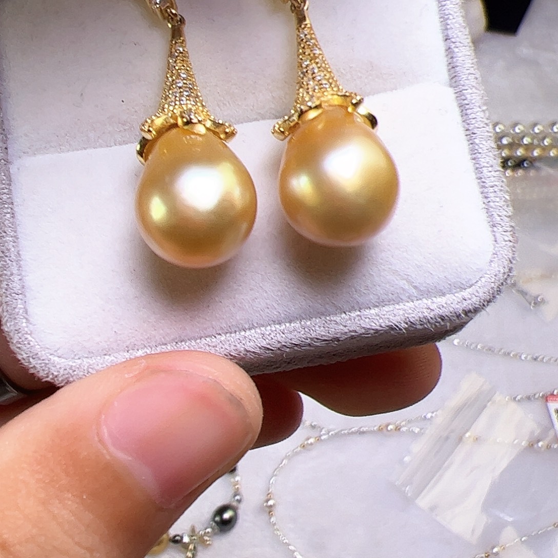 海水珍珠银S925镶嵌颈饰