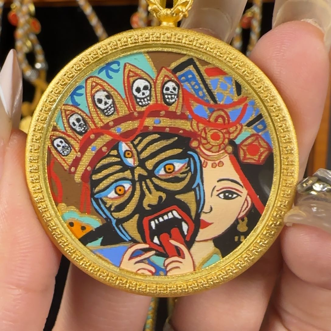 吊坠扎基拉姆纯手绘唐卡