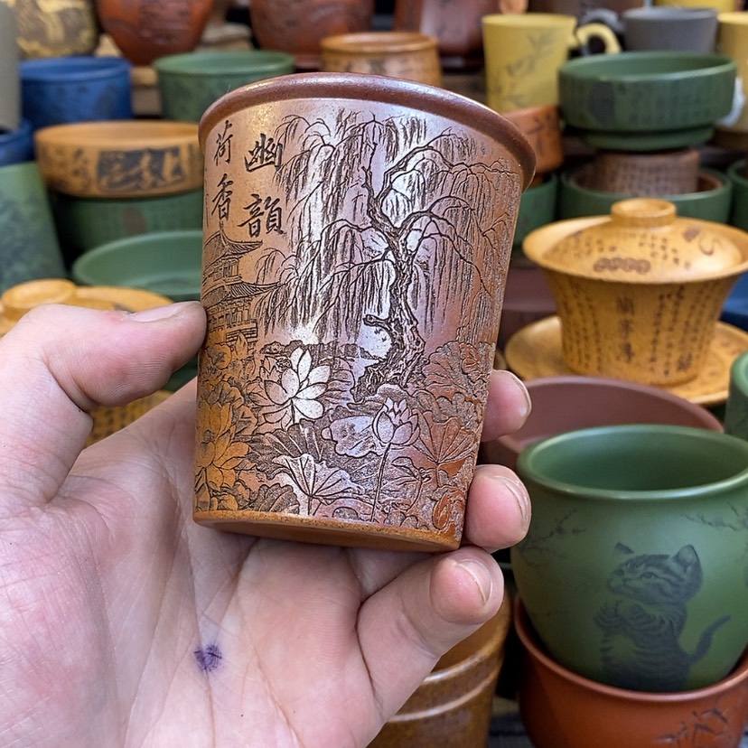 【闪购商品】紫砂杯子宜兴全手工紫砂杯