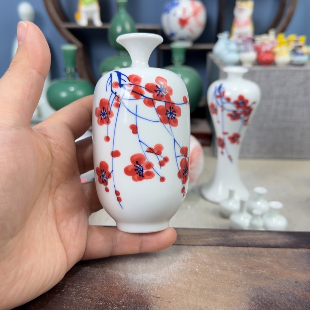 陶瓷手工小花器摆件