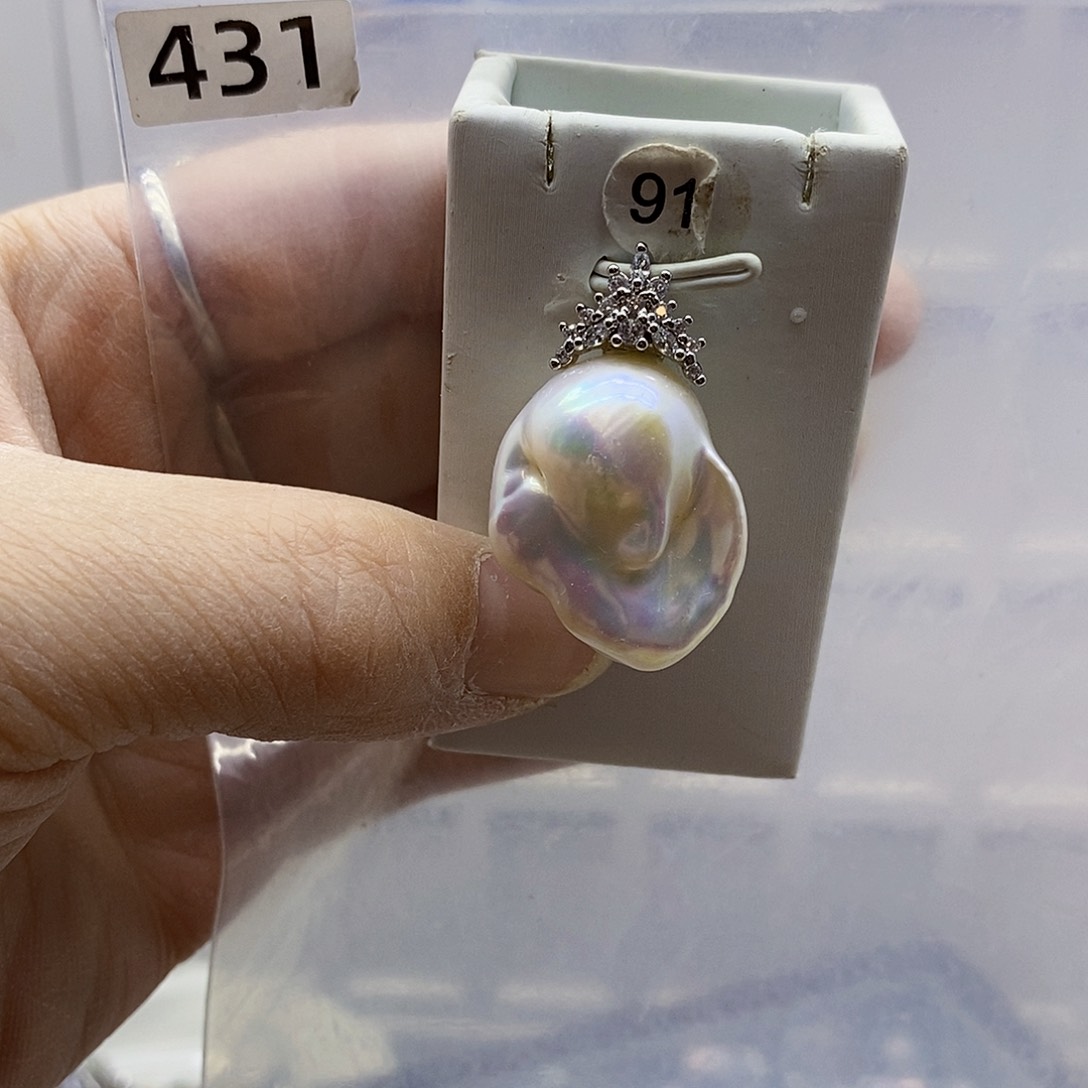 颈饰合金淡水珍珠