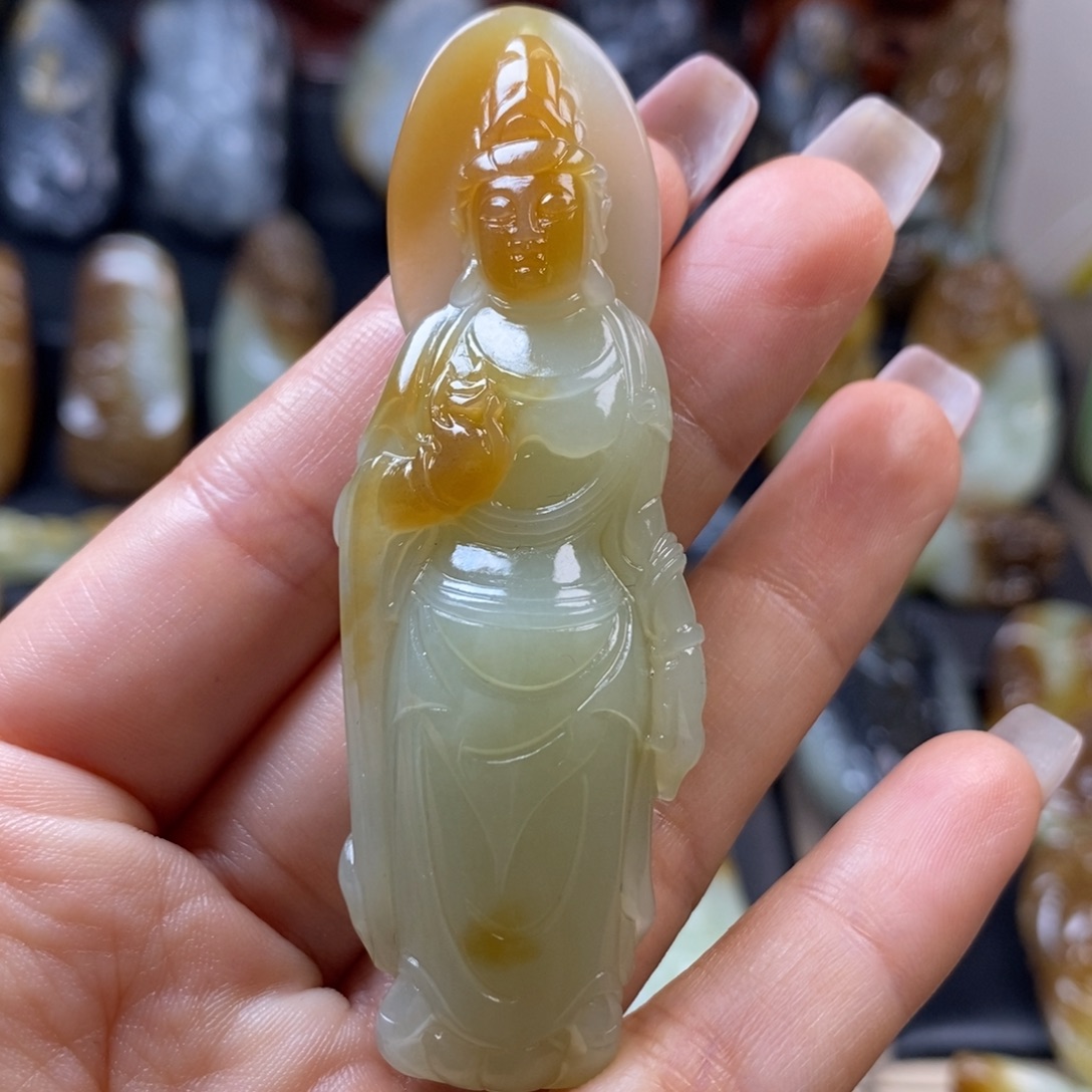 和田玉未镶嵌挂件