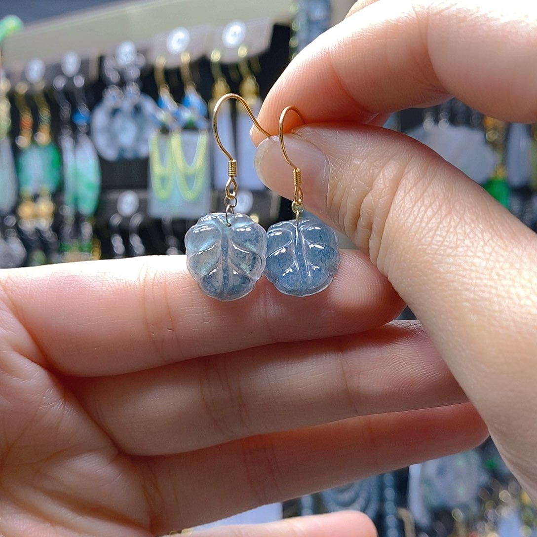 未镶嵌翡翠耳饰翡翠