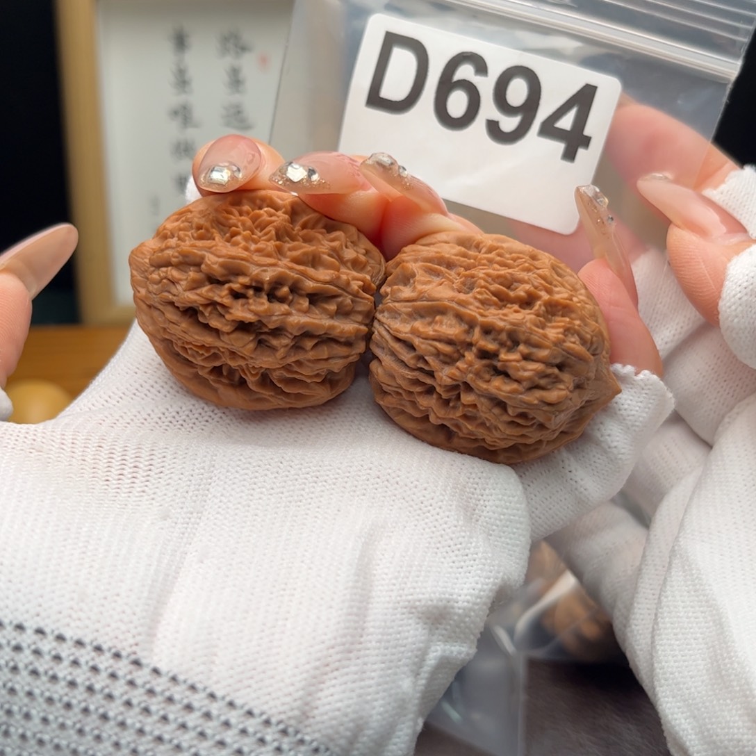 文玩核桃把件36大蒜头d694