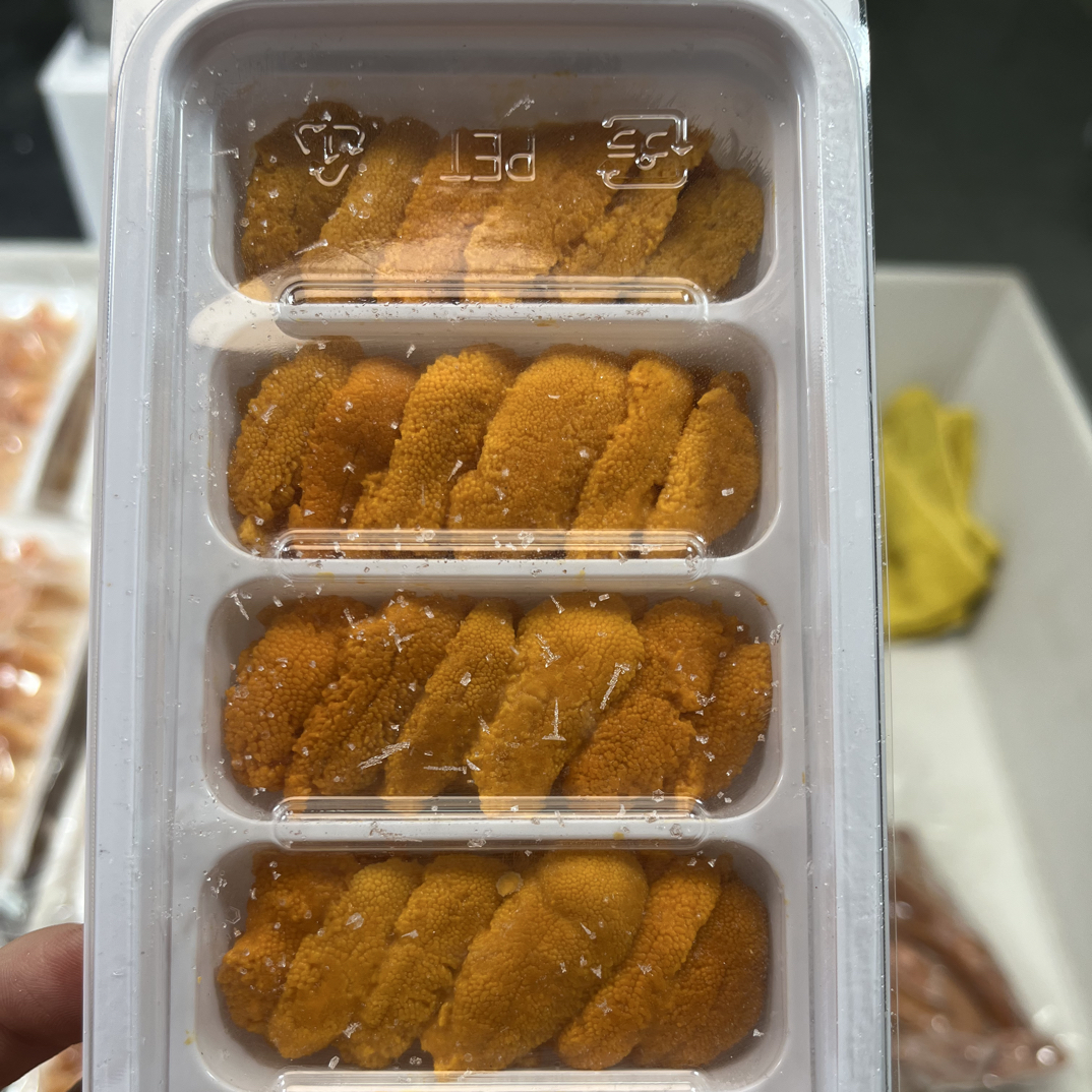 大连产马粪海胆 100/g每盒  发2盒  顺丰烟台发货