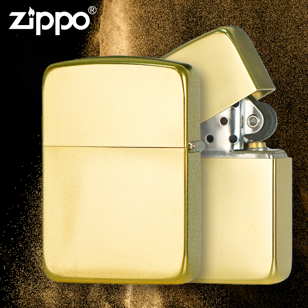 ZIPPO/之宝1941砂金光板  金磨砂质感正品打火机原装经典
