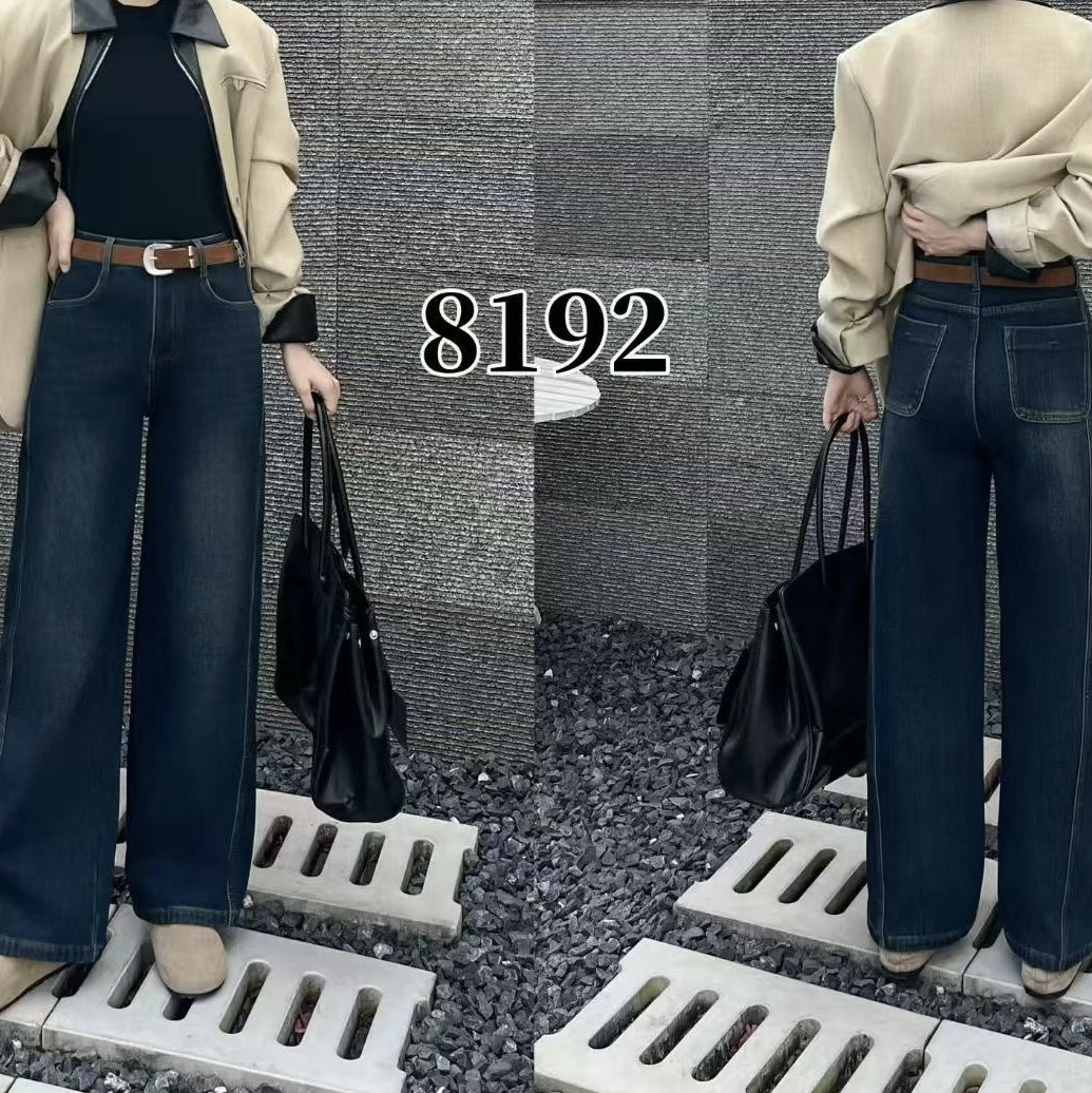 温柔家超爆款8192洋气直筒牛仔裤
