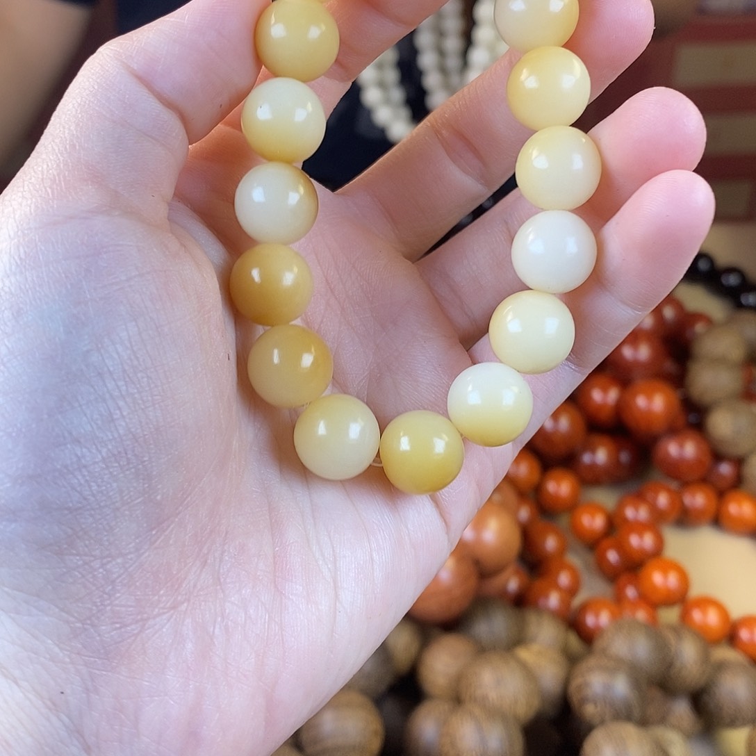 菩提根/象牙果手串炭烧菩提