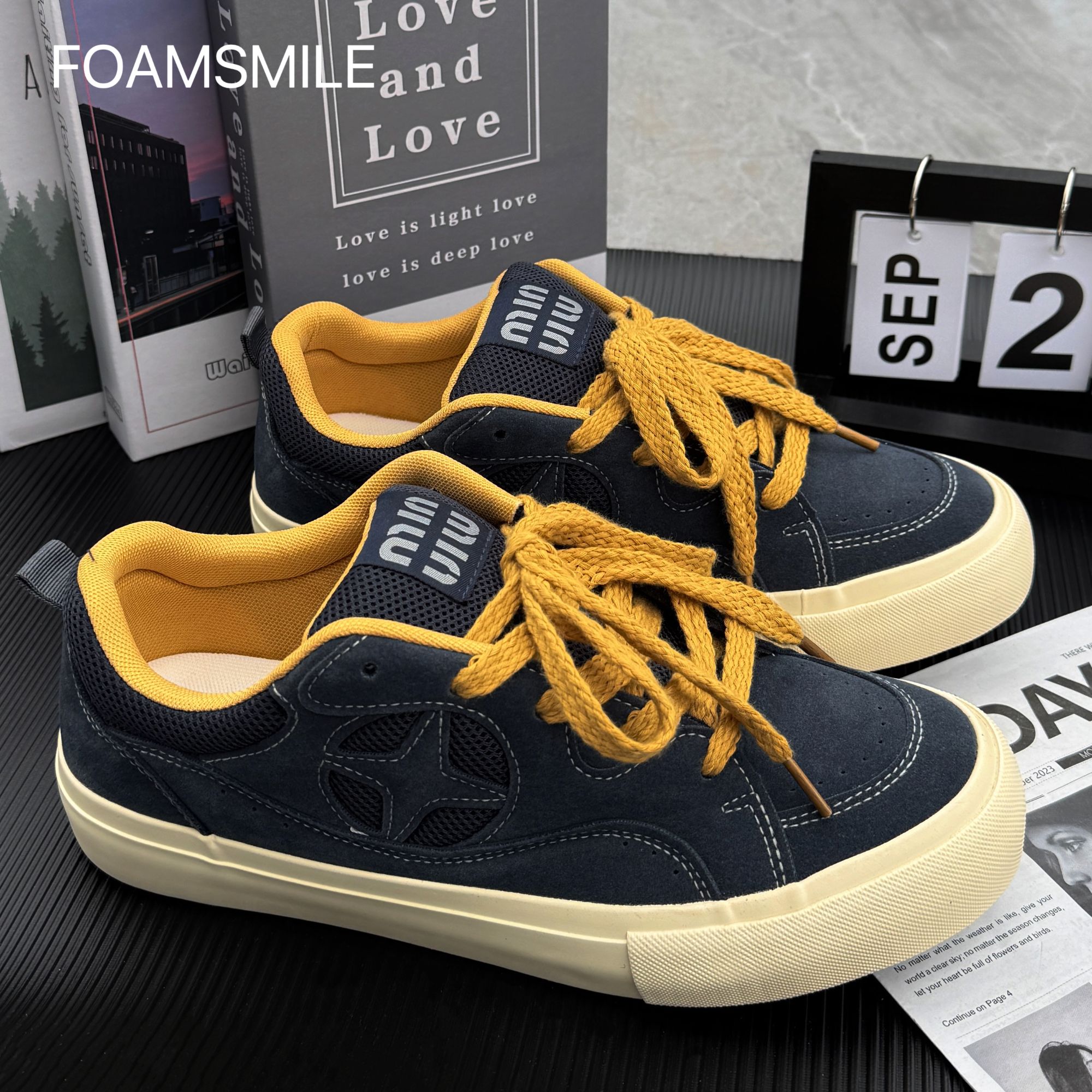  Foamsmile| 美式高街酷男痞帅潮鞋秋季休闲运动面包鞋低帮男士