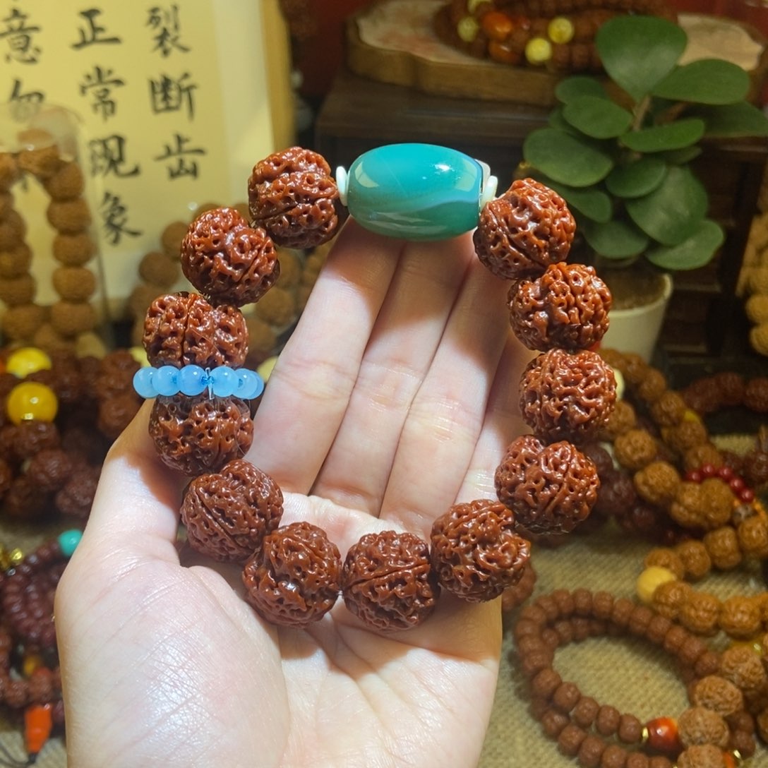 金刚菩提手串214玉化玛
