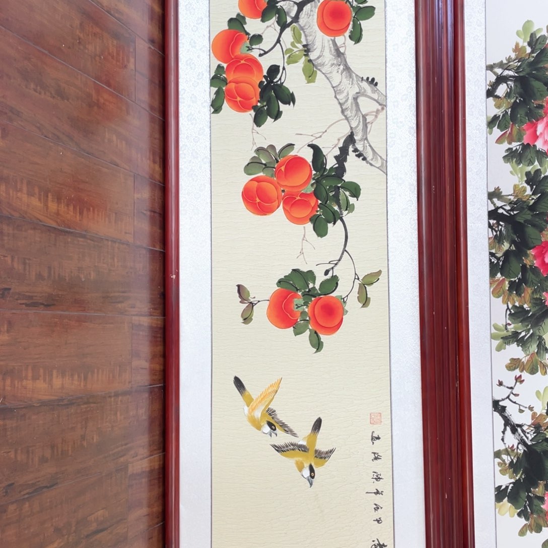 国画带框尺寸48*163厘米