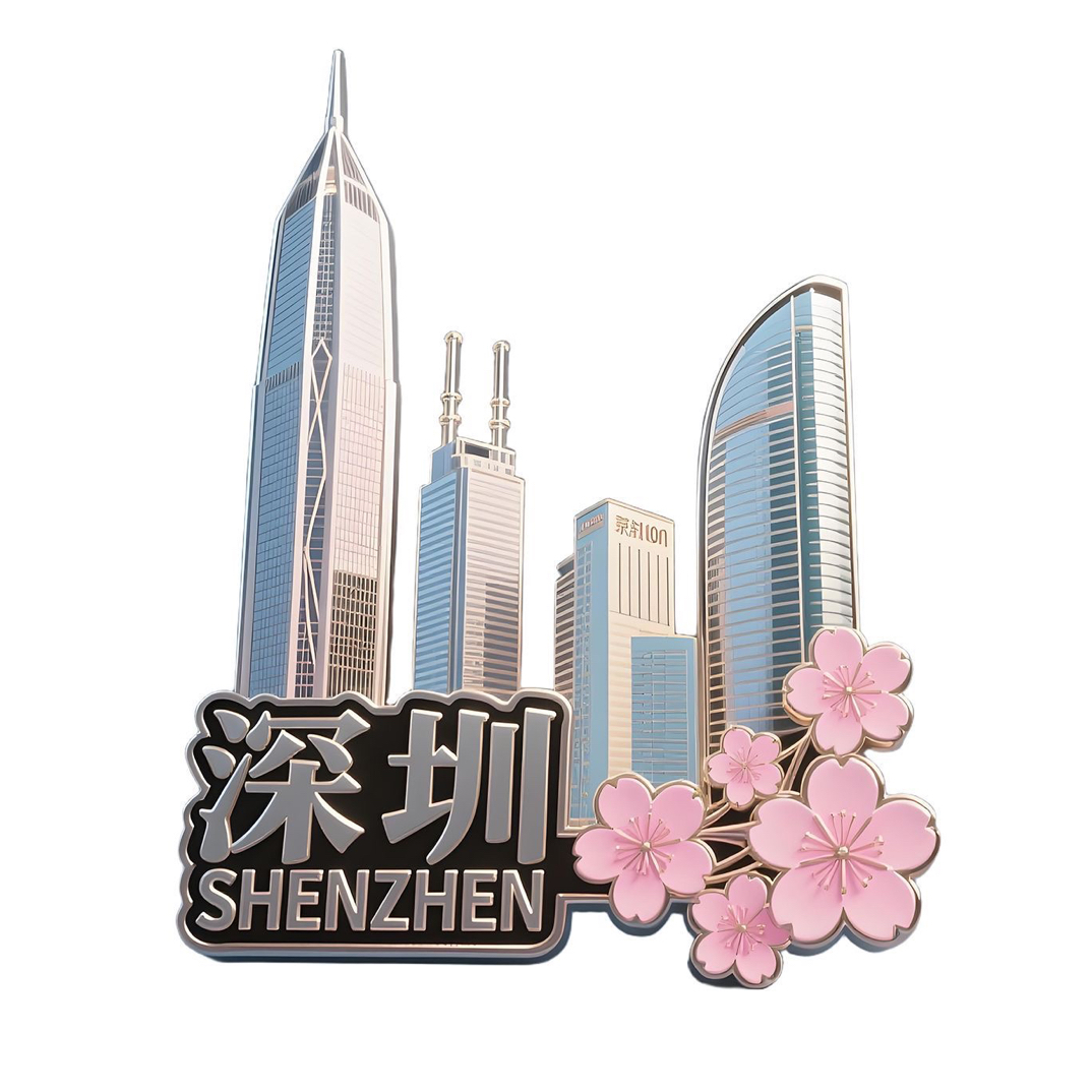 特价款深圳印象磁吸冰箱贴金属立体旅游文创礼品景点建筑创意礼物