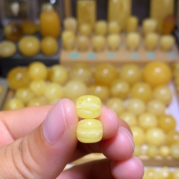 裸石蜜蜡未镶嵌天然俄料白花蜜蜡虎皮老型9.2