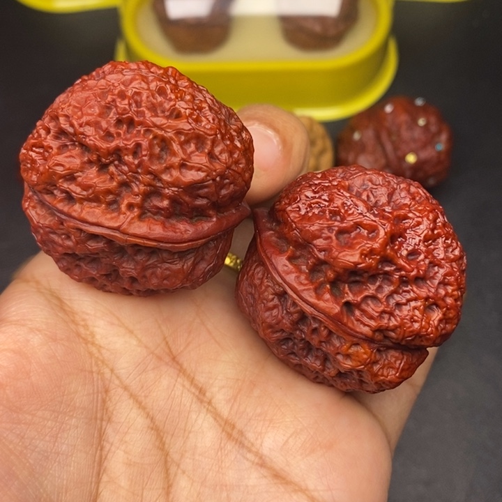 吊坠文玩核桃42尺饕餮金蟾