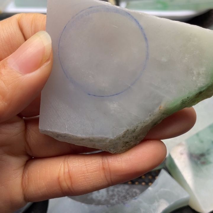 定制翡翠未镶嵌片料定制不退不换