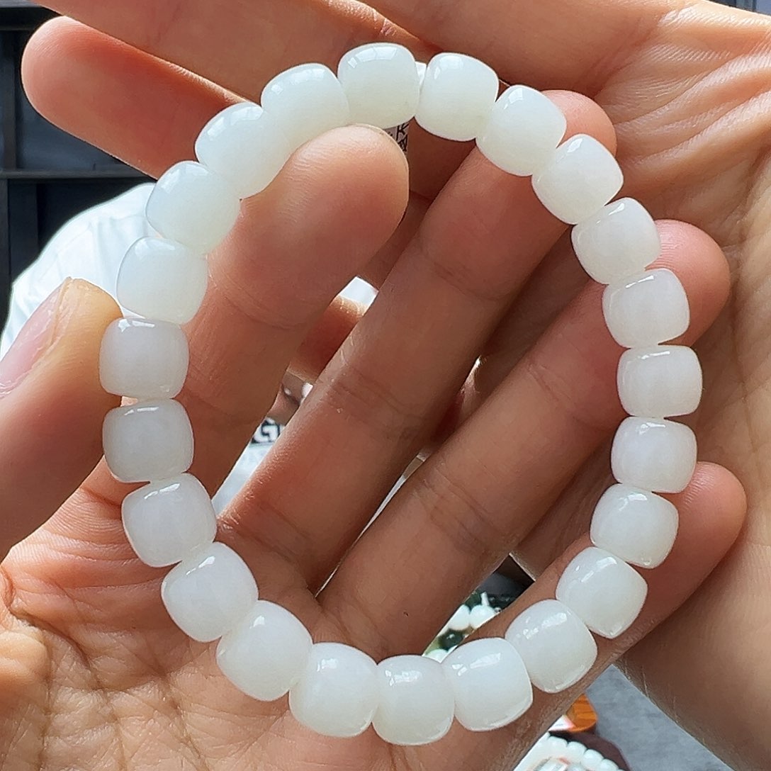 手串未镶嵌和田玉9黑山料