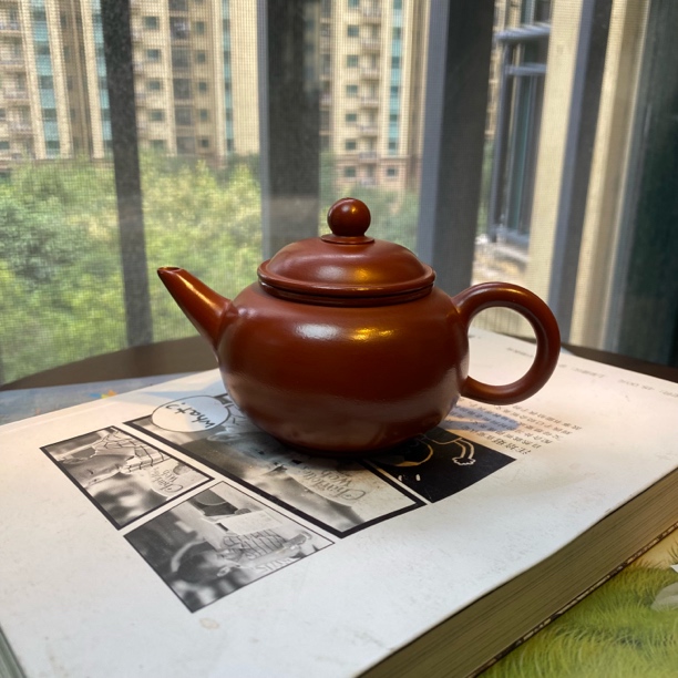 「水平/玉炉壶」潮州手拉壶大红袍水磨工艺纯手工高档茶壶茶具家用