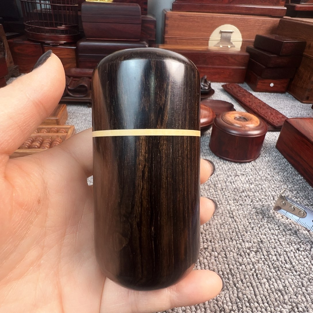 东非黑黄檀（紫光檀）牙签盒