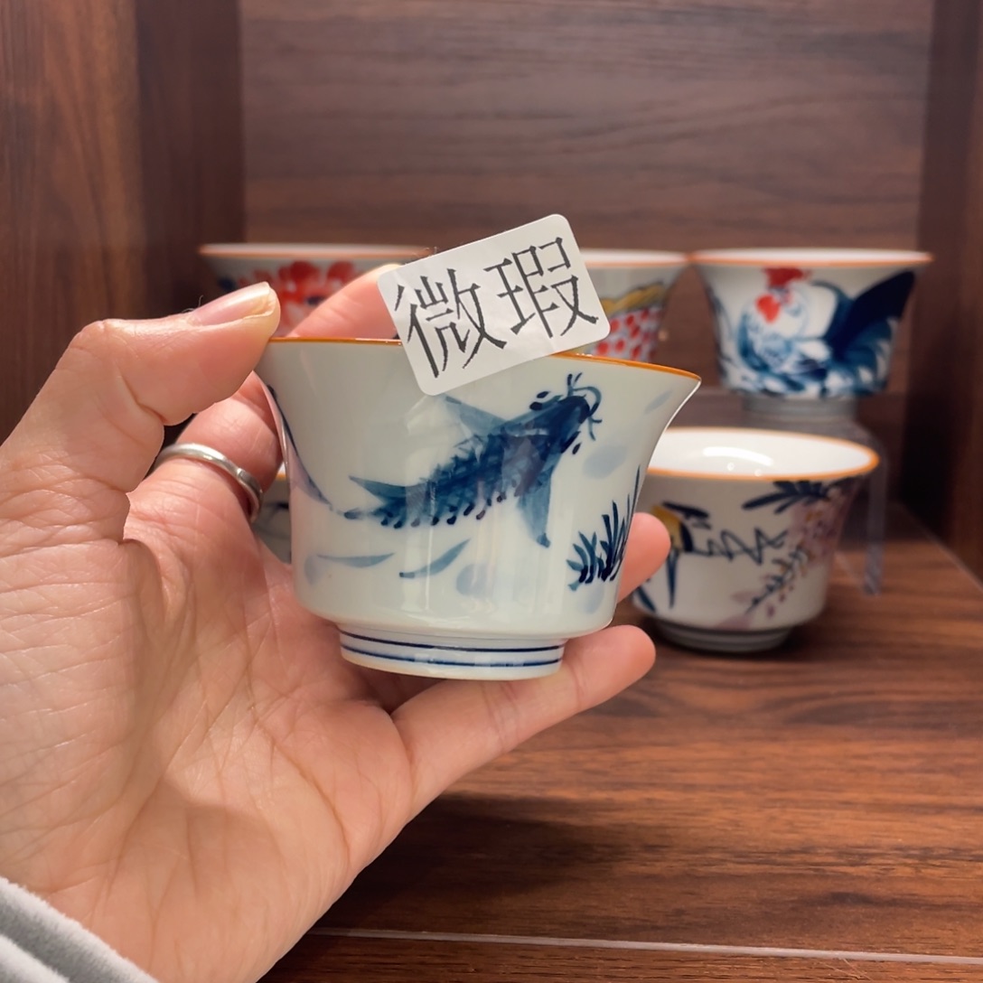 有瑕釉下彩纯手绘