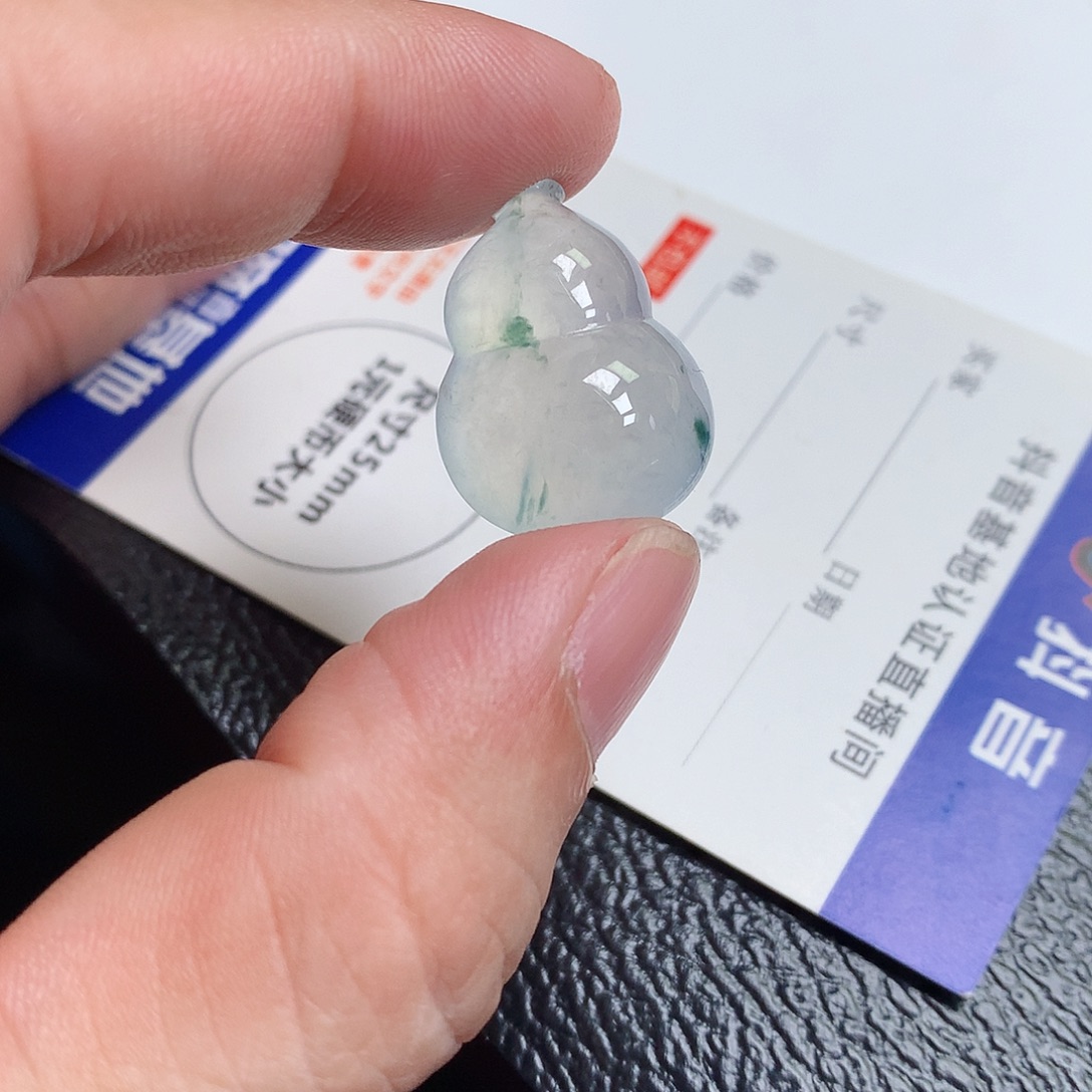 翡翠裸石缅甸天然A货翡翠冰种葫芦