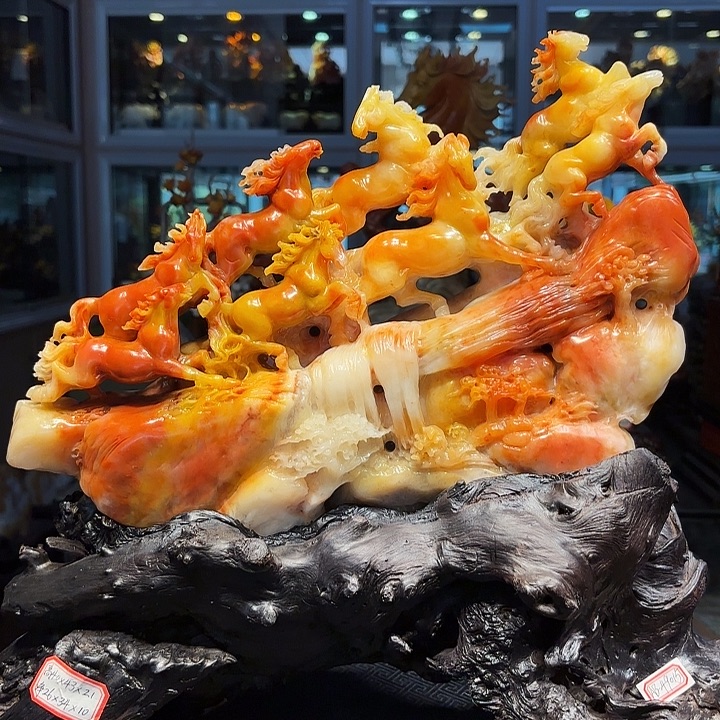 用***1寿山石寿山石雕刻工艺品